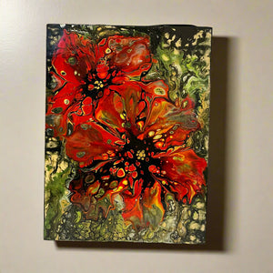 Diana Lockwood - Acrylic Pour - Flowers - 6" x 8"