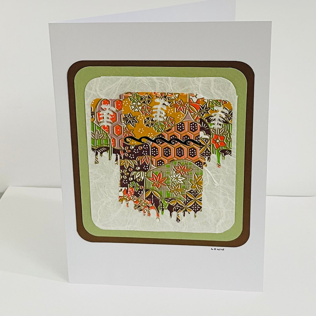 Lynn Orriss - Card -Collage - Kimono