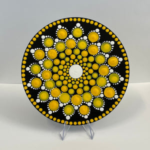 Janet Dzenkiw - Mandela on 5" wooden disc