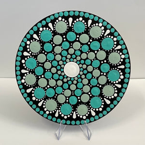 Janet Dzenkiw - Mandela on 5" wooden disc