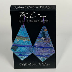 Robert Cerins - Earrings - Blue