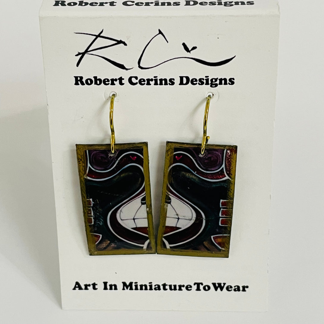 Robert Cerins - Earrings - Piano keys - Rectangle