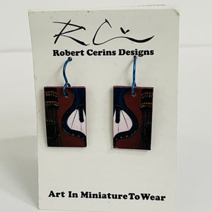 Robert Cerins - Earrings - Piano keys - Rectangle