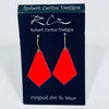 Robert Cerins - Earrings - Red - Small Diamond-shape