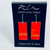 Robert Cerins - Earrings - Red - Rectangle