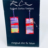Robert Cerins - Earrings - Red - Multi - Rectangle