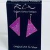 Robert Cerins - Earrings - Purple - Triangle