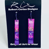 Robert Cerins - Earrings - Purple - Rectangle