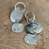 Laurie A. McDonald - Earrings - Sterling Silver - Double Discs