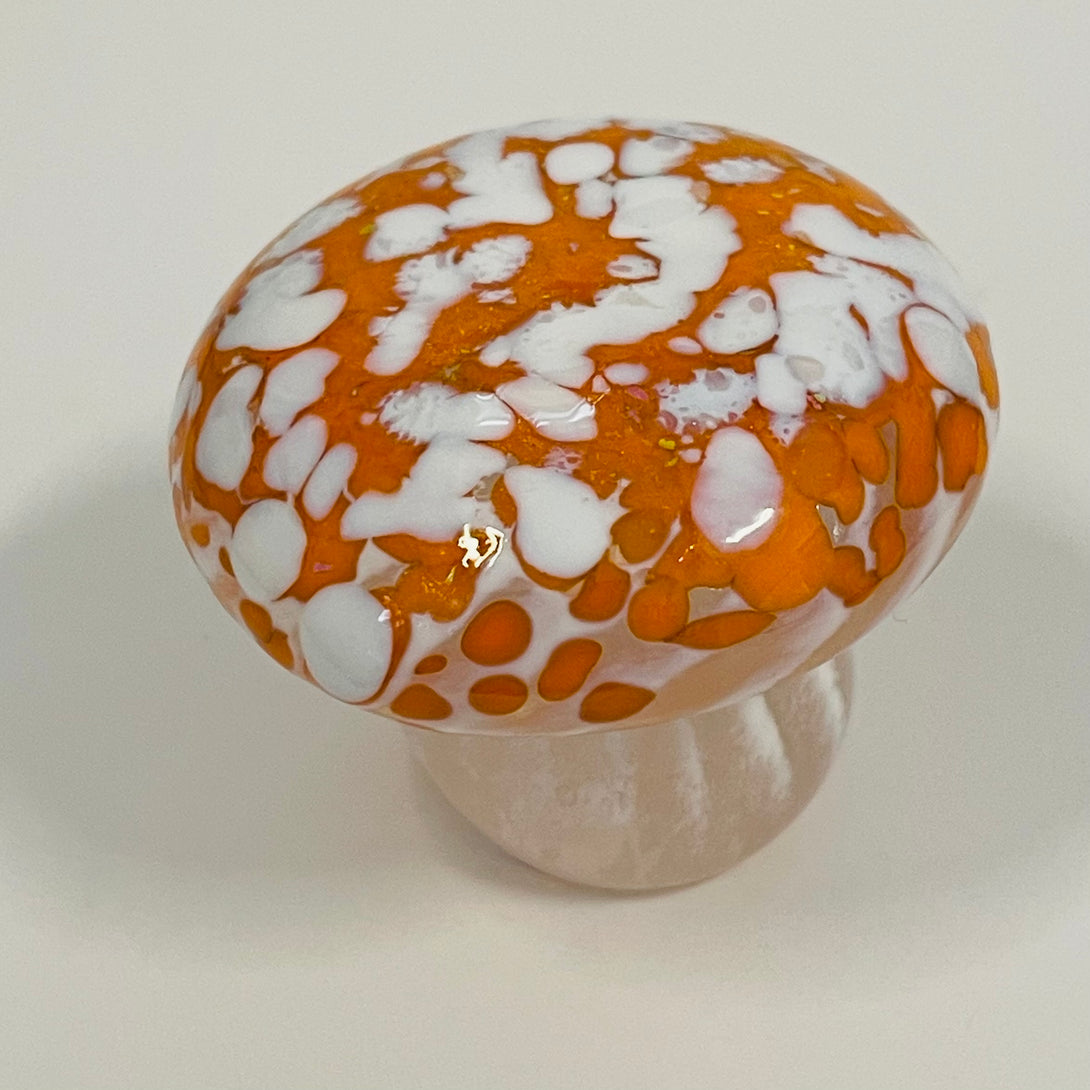 Cinderellas Glass - Glass - Mushroom -Orange -  - Glass - McMillan Arts Centre & MAC Box Office
