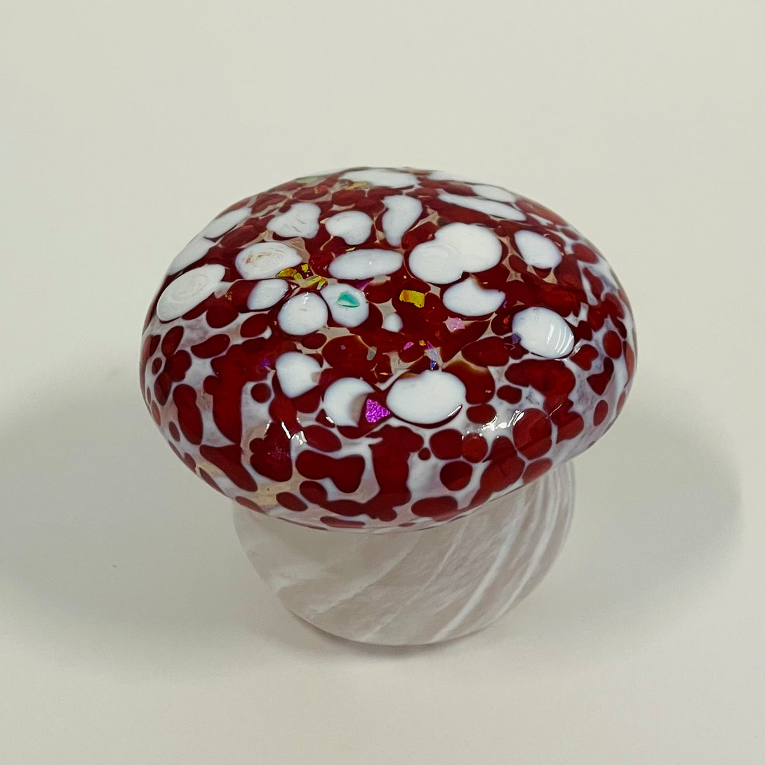 Cinderellas Glass - Glass - Mushroom - Red -  - Glass - McMillan Arts Centre & MAC Box Office