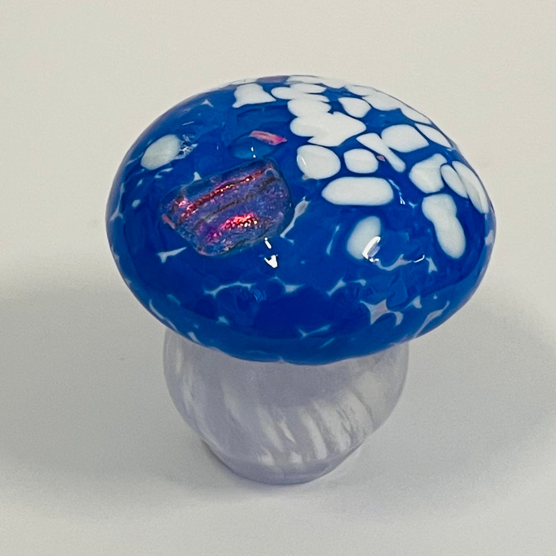 Cinderellas Glass - Glass - Mushroom - Blue -  - Glass - McMillan Arts Centre & MAC Box Office