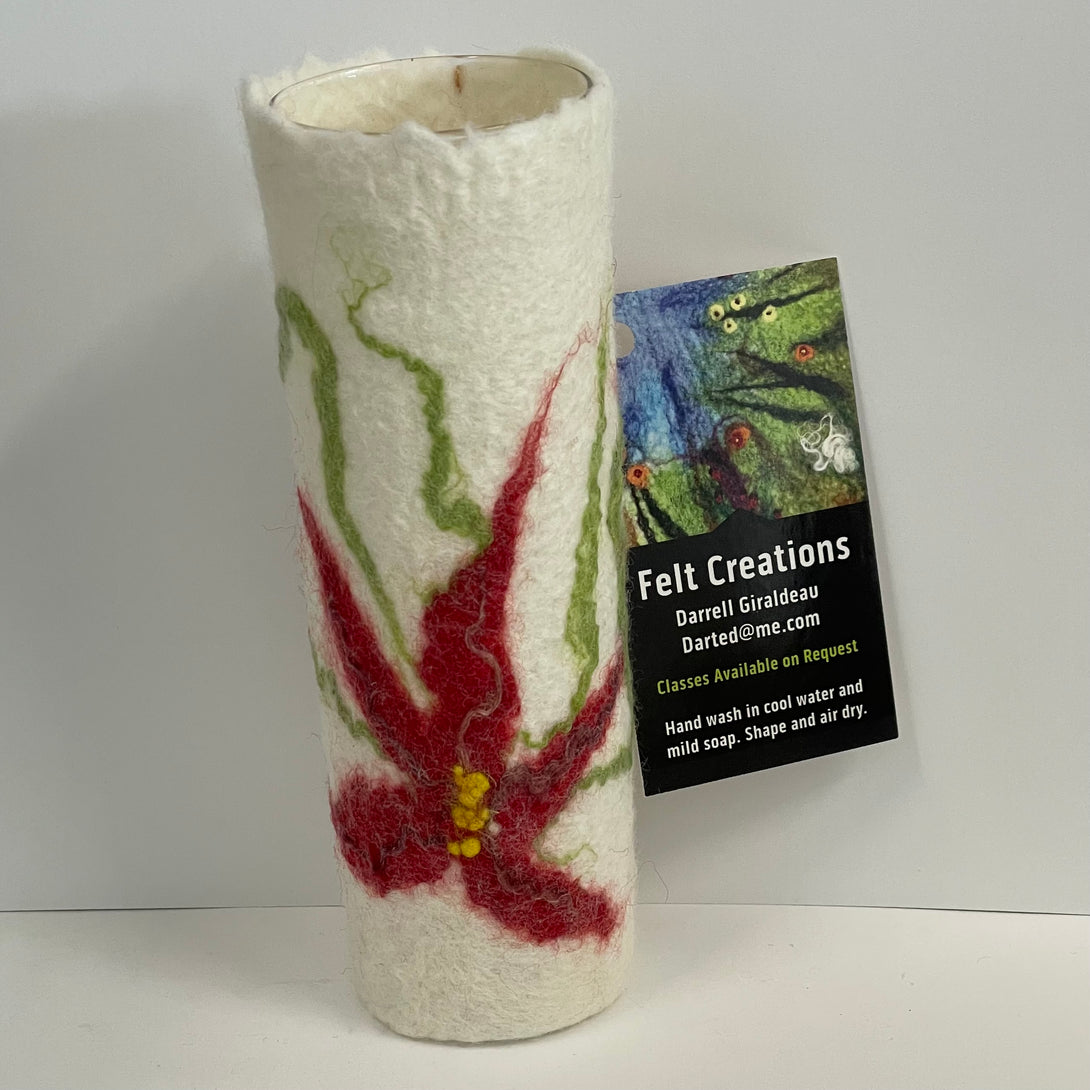 Darrell Giraldeau - Felted Vase - Narrow - 6.5