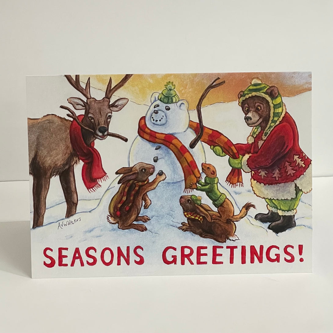 Andrea Walters - Christmas Card - Seasons Greetings! - Snowbear
