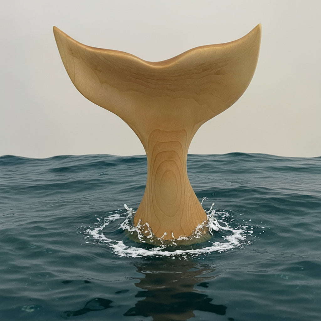 Chris Nash - Wood - Dorsal Fin carved from Bass wood