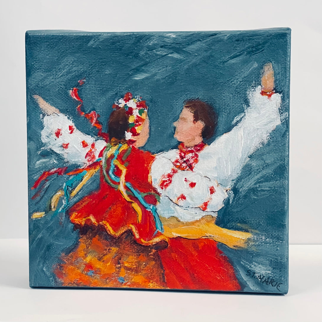 Fay St. Marie - Acrylic - Ukrainian Dancers #5 - 6