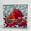 Fay St. Marie - Mixed Media - A Pomegranate Picnic- 6" x 6"