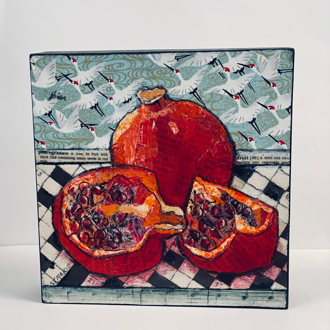 Fay St. Marie - Mixed Media - A Pomegranate Picnic- 6