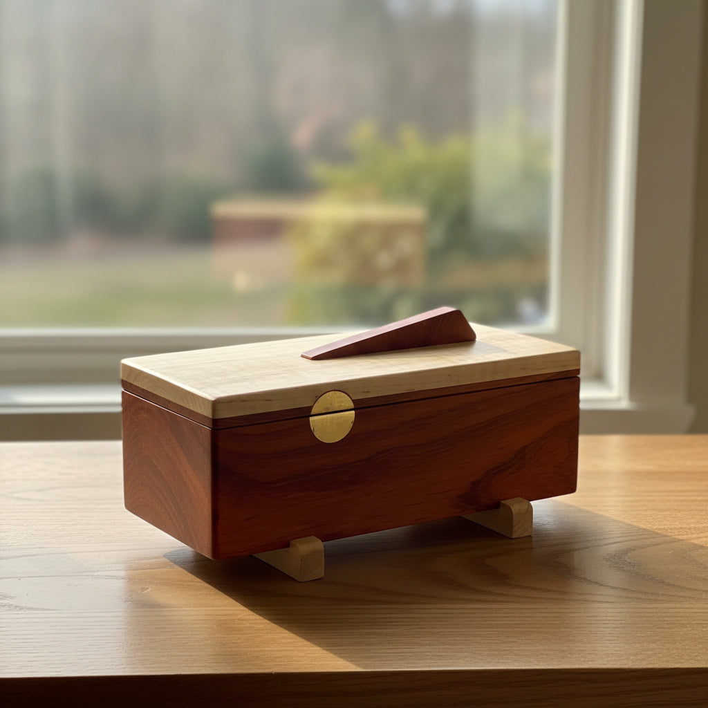 Gary Clark - Wood - Box - Paduk & Curly Maple