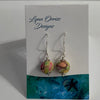 Lynn Orriss - Earrings - Pink/coral/green swirls - Small ball