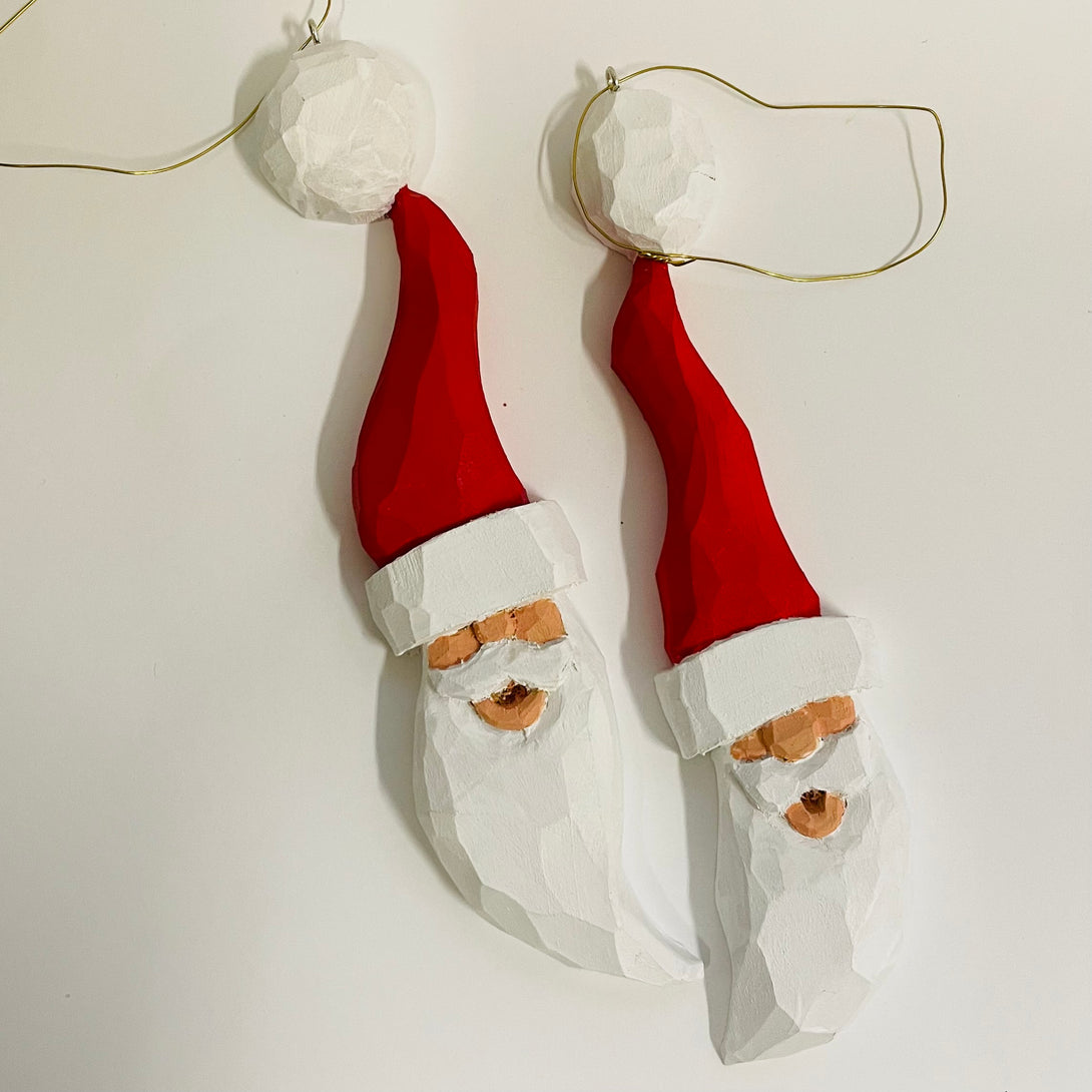 Chris Nash - Wood - Tree Ornament - Santa