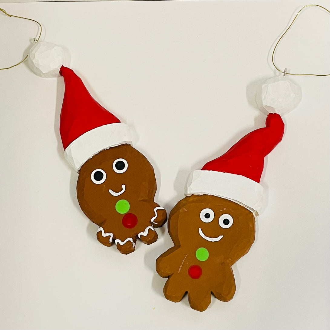 Chris Nash - Wood - Tree Ornament - Gingerbread Man