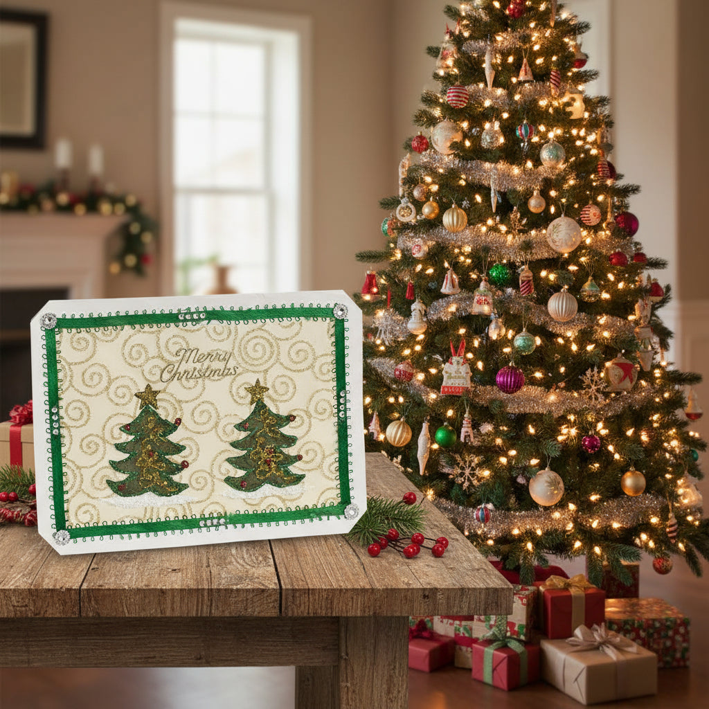 Penny Marshall - Christmas Card - Christmas trees