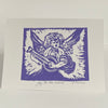Dianne Mercredi - Christmas Card - "Joy to the World", hand printed