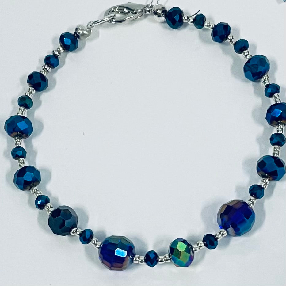 Lynn Orriss - Bracelet - Blue Crystal - 8