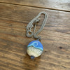 Garry White (Glass in Motion) - Necklace - Lampwork pendant - Oval - 18" chain