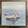 Marilyn Strongitharm - Acrylic Painting - Boat in Mist - framed 13" x 13"