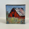 Marilyn Strongitharm - Painting - Red Barn - 4" x 4"