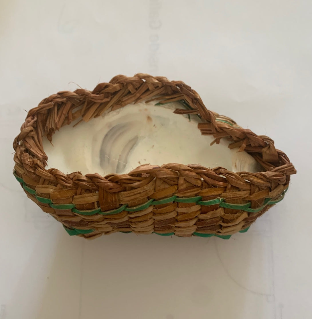 Debbie McClelland - Covered Oyster Shell with cedar bark -  -  - McMillan Arts Centre & MAC Box Office