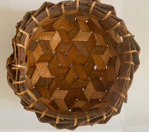Debbie McClelland - Basket with cedar and cherry - 7.5" D x 4"H -  -  - McMillan Arts Centre & MAC Box Office