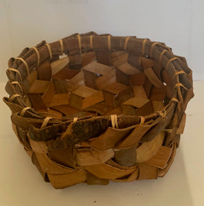 Debbie McClelland - Basket with cedar and cherry - 7.5" D x 4"H -  -  - McMillan Arts Centre & MAC Box Office