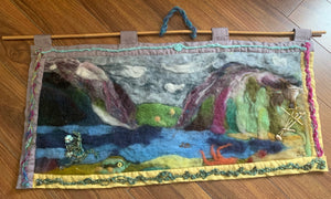 Jeanette Niet - Cameron Lake - Wall Hanging  30"x15" -  -  - McMillan Arts Centre & MAC Box Office