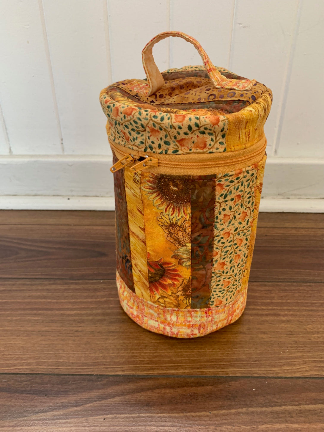 Three Tulips - Quilted Bag - Yellow/Orange tall quilted bag (Copy) -  -  - McMillan Arts Centre & MAC Box Office