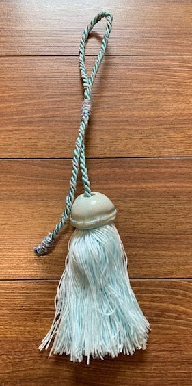 Lynn Northwood - Pottery - Tassel - light blue with light blue tassel, 6