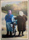 Fay St. Marie - Card -"Two Babushka Women with Bike"