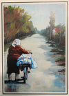 Fay St. Marie - Card -"Babushka Widow with Bike"