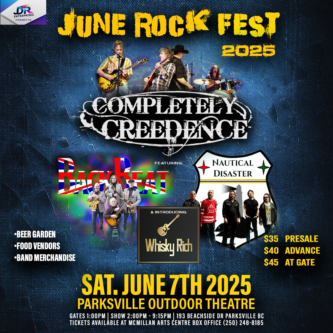 June Rock Fest - Completely Creedence & Guests - Parksville Outdoor Theatre - June 7th, 2025  - 2pm