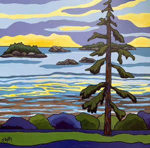 Pacific Sunset, by Joanne Ayley by Joanne Ayley - McMillan Arts Centre - Vancouver Island Art Gallery