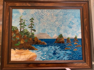 Catherine Dennis-Mosaic-Looking South framed 19.5"x15.5" -  - Mosaic - McMillan Arts Centre & MAC Box Office