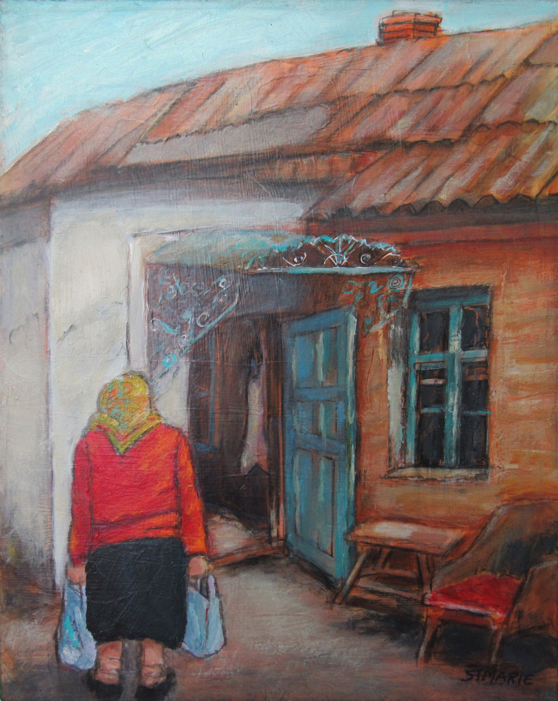 Fay St. Marie - Painting - A Widow's Home - 10