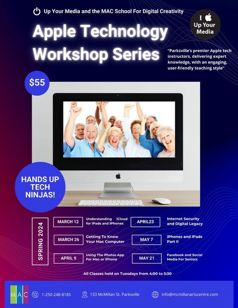 Apple Tech Workshop - Understanding iCloud for iPads and iPhones-Mar 12 by McMillan Arts Centre - McMillan Arts Centre - Vancouver Island Art Gallery