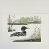 Donna D'Aquino - Card - "Walloper Lake Loon" - oversized 9" x 6"