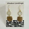 Alasha Lantinga - Earrings - Georgia floral scoop bezel with Moonstone