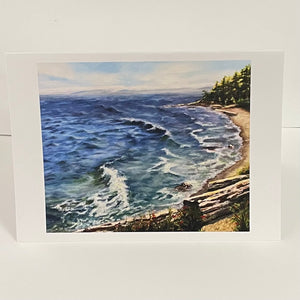 Margery Blom - Card - Breezy Shore - Margery Blom - McMillan Arts Centre Gallery, Gift Shop and Box Office - Vancouver Island Art Gallery
