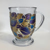 Lori Schiersmann - Glass - Pedestal Coffee Mug - Purple/Blue/Gold