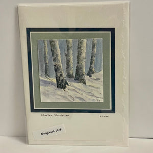 Lynn Orriss - Card - "Winter Shadows" - original painting